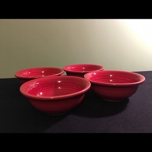 Fiesta Scarlet 5” Salsa BOWLs (4)